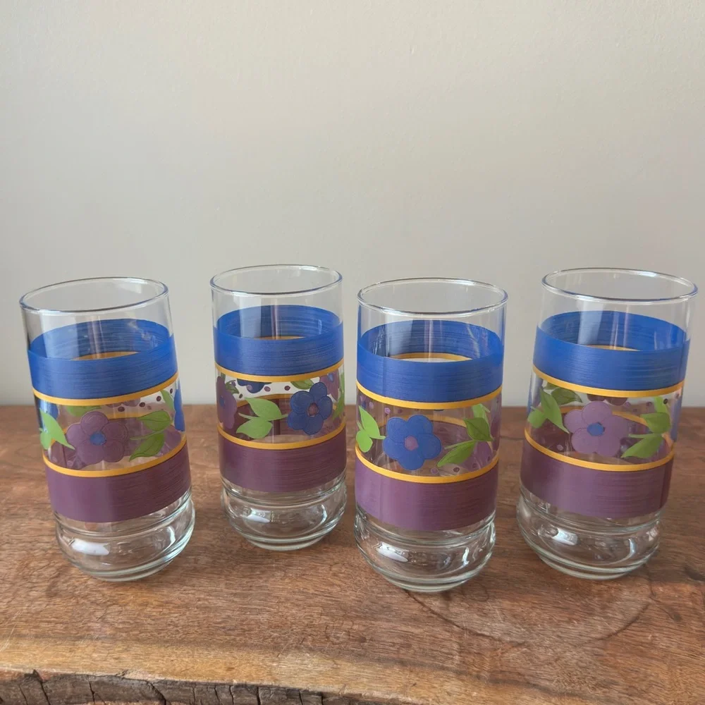 Vintage Libbey Bella Cooler Glassware Set Cottage Drinkware